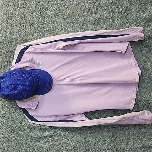 New Balance Half Zip With Brooks Run Happy Hat - Picture 1 of 7
